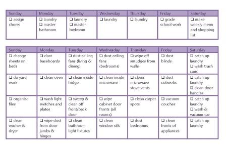 Weekly and Monthly Chore Chart | Homeschool Made Simple!